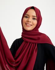 ipek krep şal bordo