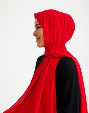 ipek krep şal kırmızı 4