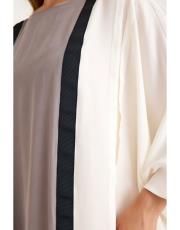 renkli ipek abaya gri 3