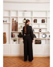 koton biye detay gömlek siyah 4