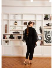 aplik detay ceket siyah 5