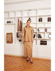 çıtçıtlı deri takım camel 3