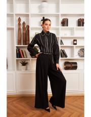 bol paça pantolon siyah