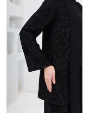 dantelli takım siyah 3