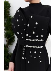 önü fiyonk detaylı abiye siyah 3