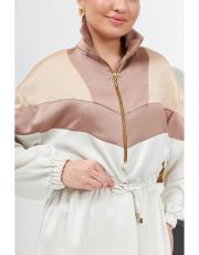 3 renk eşofman takım ekru 4