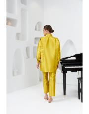 çiçek detaylı ziberlin takım yağ yeşili 5