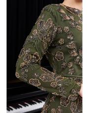 kasnak işi abiye yağ yeşil 4