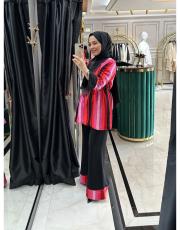 pamuklu püsküllü takım siyah 2