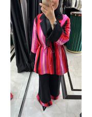 pamuklu püsküllü takım siyah 3