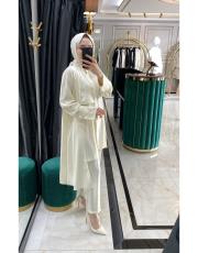 pelerin takım ekru 3