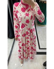 çiçekli elbise pembe 2