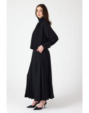 paris çiçekli bluz siyah 4