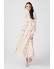 paris çiçekli bluz bej 3