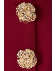 ceket yaka elbise  bordo 6