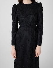 çiçek abiye siyah 4