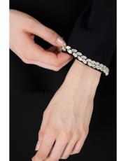 yakası taşlı fırfırlı takım  siyah 4