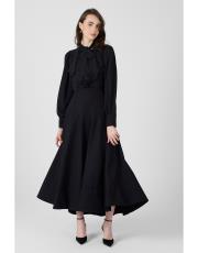 fırfırlı gömlek siyah