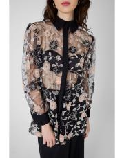 gizemli tül gömlek siyah 2