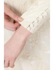 dantelli asimetrik abiye bej 5