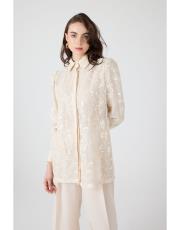 dantelli gömlek bej 3