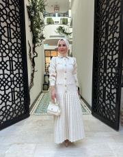 piliseli tüvit elbise ekru 2