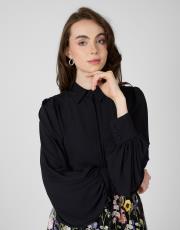 balon kol gömlek siyah