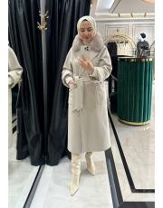 kürklü kaşe kaban taş rengi 2