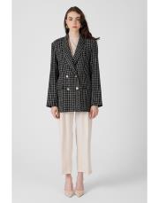 kareli tüvit ceket siyah 3