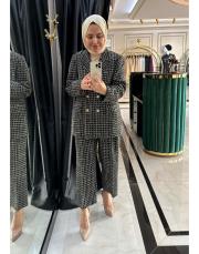 kareli tüvit takım siyah 2