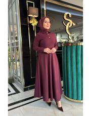 yonca elbise bordo