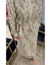 zarif taşlı takım bej 3