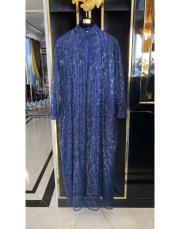 payet abaya takım lacivert