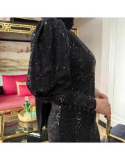 dantelli asimetrik abiye siyah 3