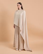 rüya 3 lü takım koyu bej