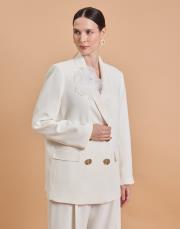 blazer ceket takım beyaz