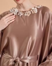 kemerli yarasakol elbise camel 3