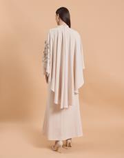 işleme pelerin abiye bej 5