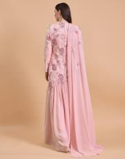 işlemeli şifon abiye pudra 8