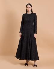 zincir dantel abiye siyah 3