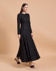 zincir dantel abiye siyah 4