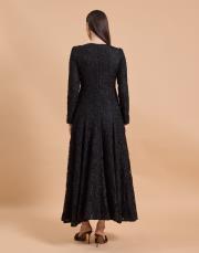 zincir dantel abiye siyah 5