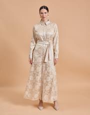 gül payet elbise bej 2