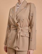 şalvar pantolon takım camel 3