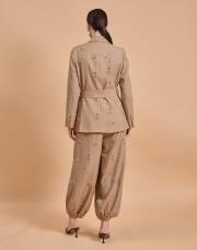 şalvar pantolon takım camel 5