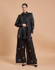 robalı bluz takım siyah 2