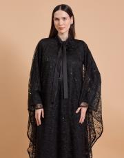 lez dantel abaya siyah