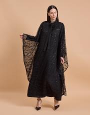 lez dantel abaya siyah 4