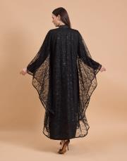 lez dantel abaya siyah 5