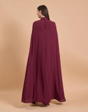 pelerin pantolon takım bordo 5